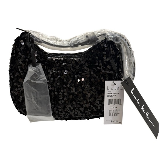Nicole Miller Handbags - Nicole Miller Black Sequin Shoulder Bag – NWT – $60 Retail